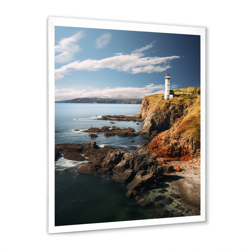 Port Harbor Retreat I - Nautique et plage, reproductions d'art mural, H 44 po x l 34 po x P 1,5 po, Cadre photo blanc