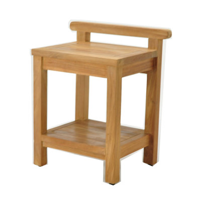 Banc de douche l 18" teck Whitfield