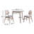 Lyan 3-Piece Wood Dining Set with Corner Table And 2 Chairs-427259712