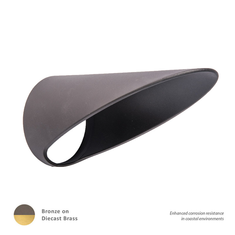Accent Display Light Cowl, Bronzed Brass