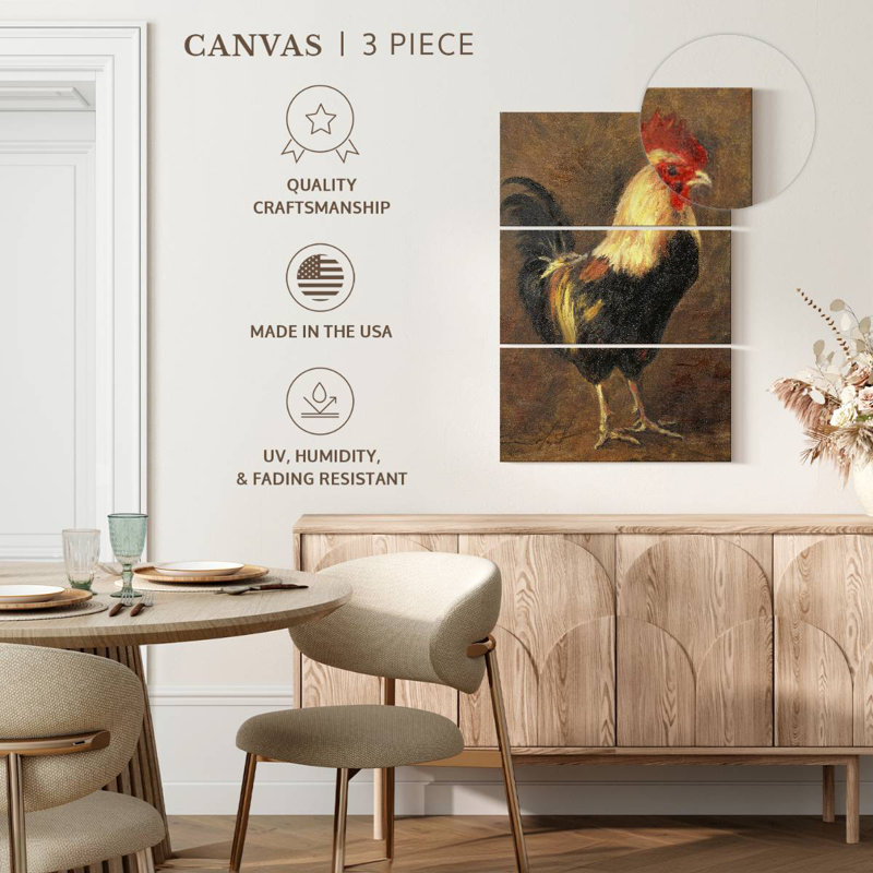 Brampt The Cockerel, 65" H x 42" W