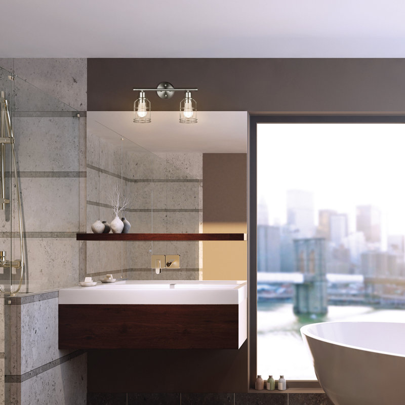 Penishaw 2 - Light Dimmable Vanity Light, Brushed Nickel
