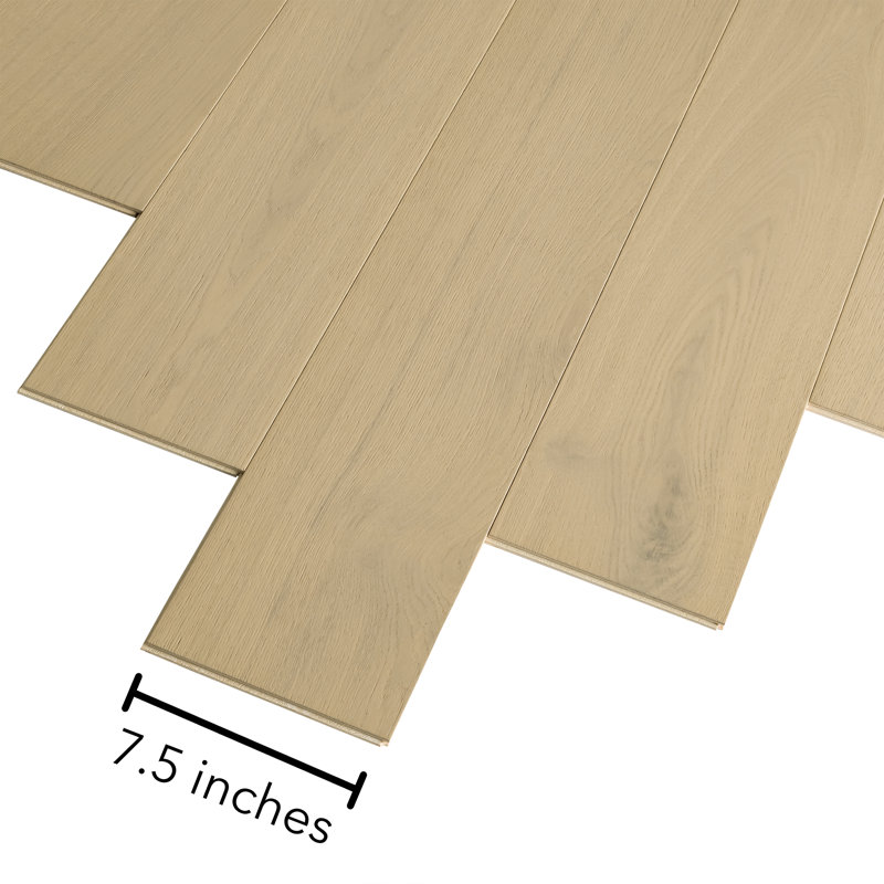 Plancher de bois franc d'ingénierie Mohawk Elite 7,5 po x 86,7 po x 12,7 mm, Chêne Dollar de sable