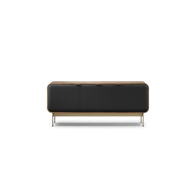 Solid Wood and Glass TV Stand