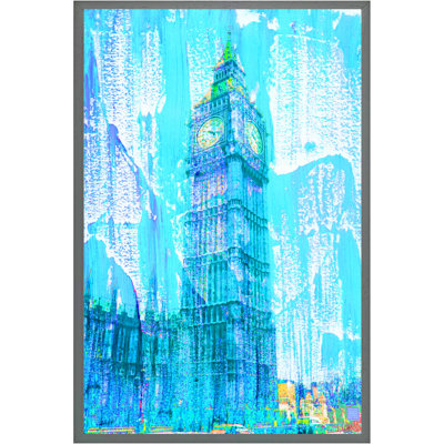 Crazy Blue Ben - Single Picture Frame Print
