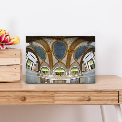 Interior detail of Tiffany Dome Marshall Field And Company Building Chicago Illinois USA 1 Piece Wrapped Canvas Wall Art