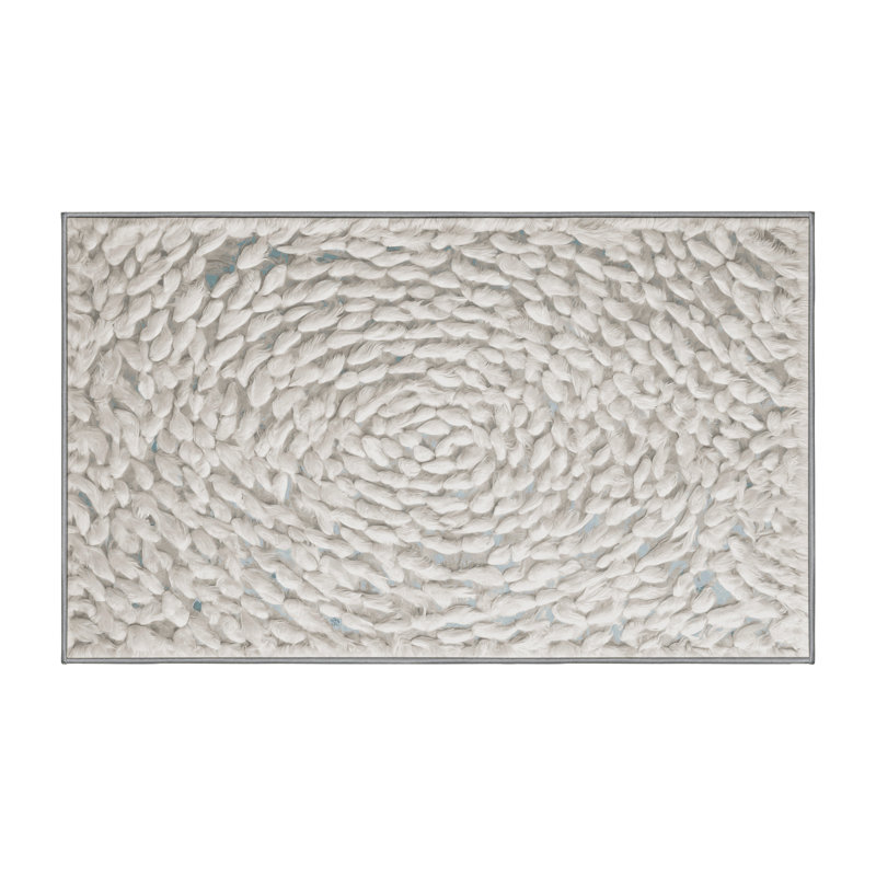 Machine Washable Gray Area Rug, Runner 2' x 4'