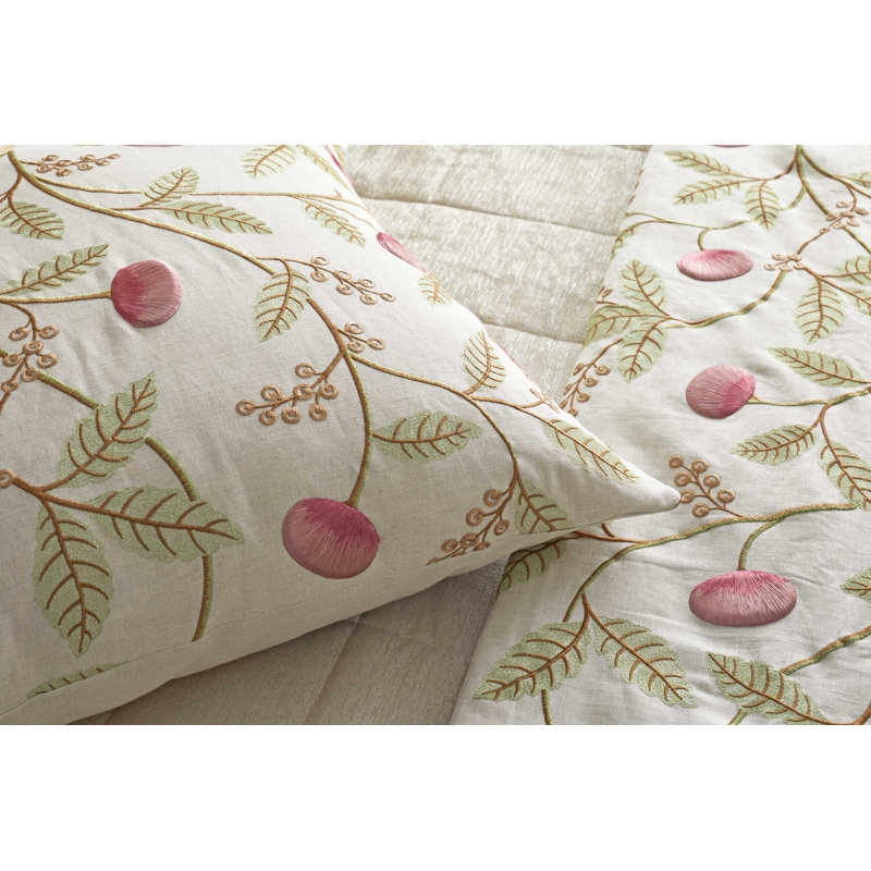 Joliet Linen Pillow Cover & Insert, Square 24"