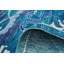 Tapis turquoise en laine noué à la main Deluna-130805681