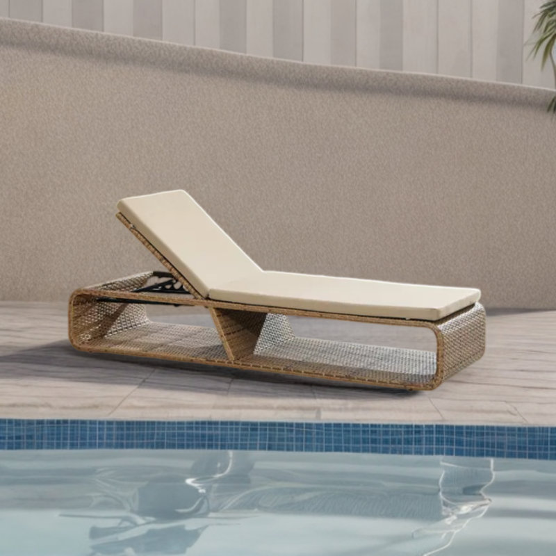 Chaises de piscine d'extérieur Chaises de plage au bord de la mer