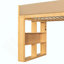 Lit mezzanine en bois massif avec barrières de sécurité entièrement recouvertes de cuir PU, lit surélevé avec armoire intégrée, tiroirs, étagères à plusieurs niveaux et éclairage DEL d'ambiance.-634566610-634566620
