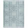 Siofra Wool Moroccan Area Rug in Blue/Ivory