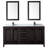 Daria 72'' Double Bathroom Vanity with Carrara Marble Top-108910143-108910114-108910112