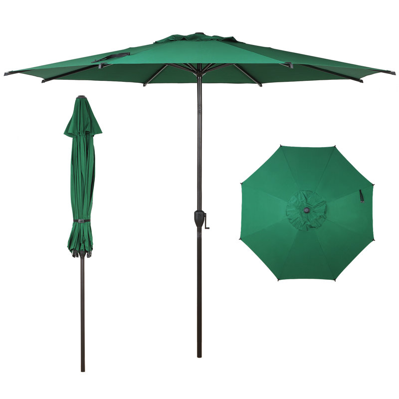 Parasol de marché 108 po Lyon, Vert, L 108 po x P 108 po