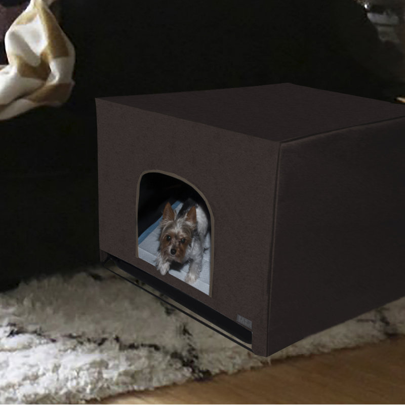 Bac à litière en plastique Pro Pawty, H 25 po x l 25 po x p 25 po, Espresso