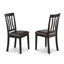 L'ensemble de table de salle à manger 5 pièces pour 4 personnes comprend une table de cuisine ronde avec Dropleaf et 4 chaises de salle à manger en similicuir, 42 po x 42 po, noir-823366000-823365966-823366001