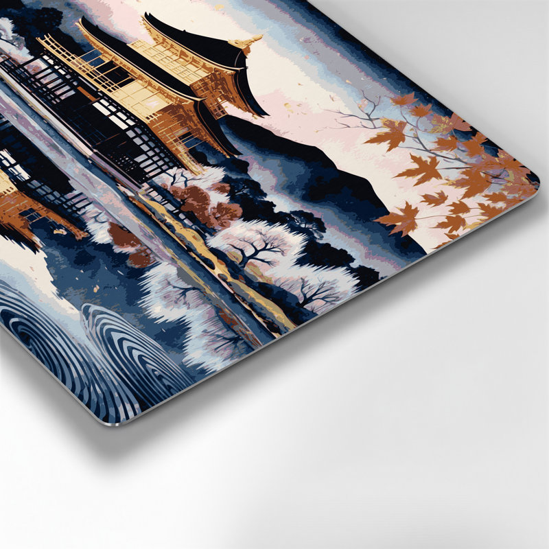 Art mural gris en villes, villes, Japon, H 11 po x l 14 po