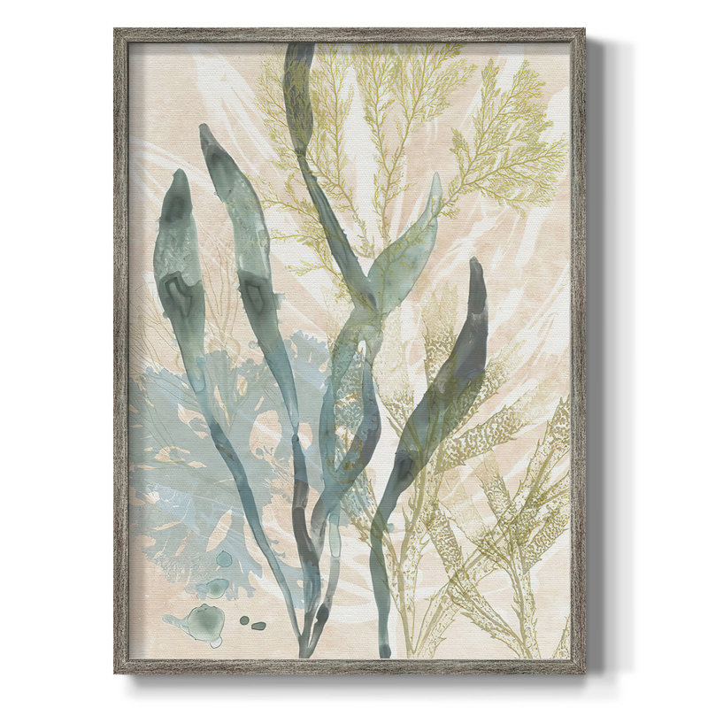 Blush Abstract IV, reproduction encadrée, Toile encadrée argent patiné, Pas de tapis