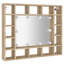 Ivenita Wood Flat Wall Mirror with Shelves-435163237