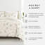Ensemble de housse de couette 3 pièces à motif ultra doux - Serenity-128498596-128498593