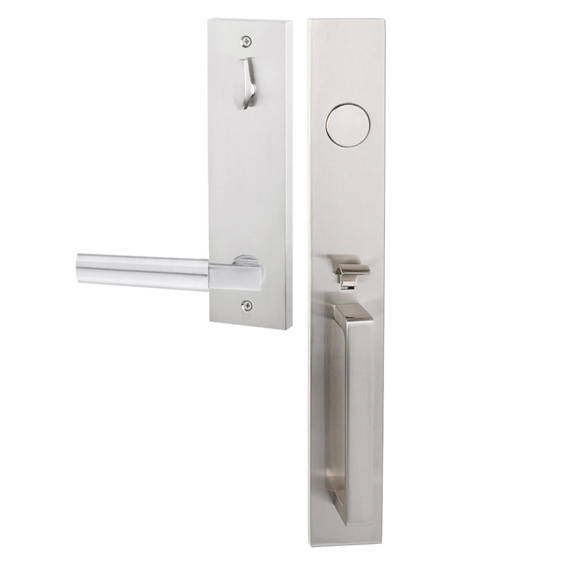 Ensemble de poignées avec levier Sumpter en nickel satiné Bravura 973-845 - L, Satin Nickel, Gauche