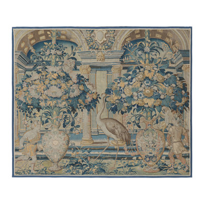 One-of-a-Kind 8'5x9'10 Before 1900 Wool Area Rug
