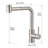360 Rotatable Bathroom Sink Faucet With Pull Out , Stainless Steel, Ceramic Filler, Classic Style Brushed Nickel Spray, Contemporary Style, Filling