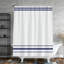 Minimalist Striped Shower Curtain Set, Waterproof Polyester Fabric Bathroom Curtain With Hooks For Standard Bathtub, Quick-Dry And Machine Washable-23030495