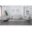 Chaise d'appoint gris clair avec pieds en métal