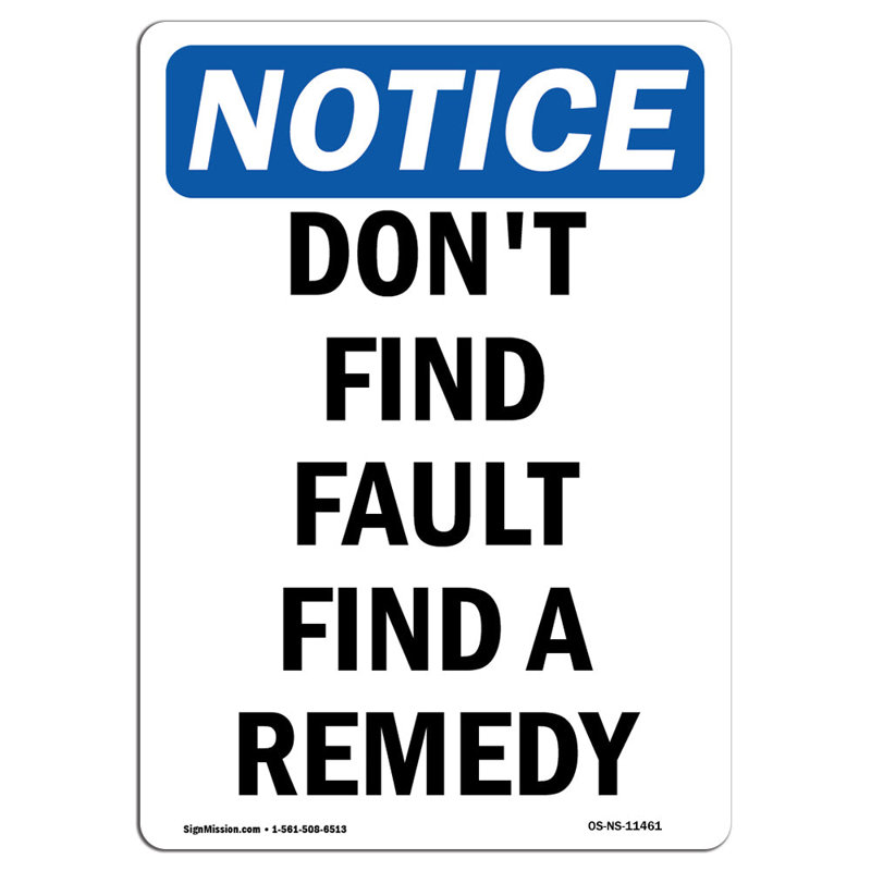 Notice Sign