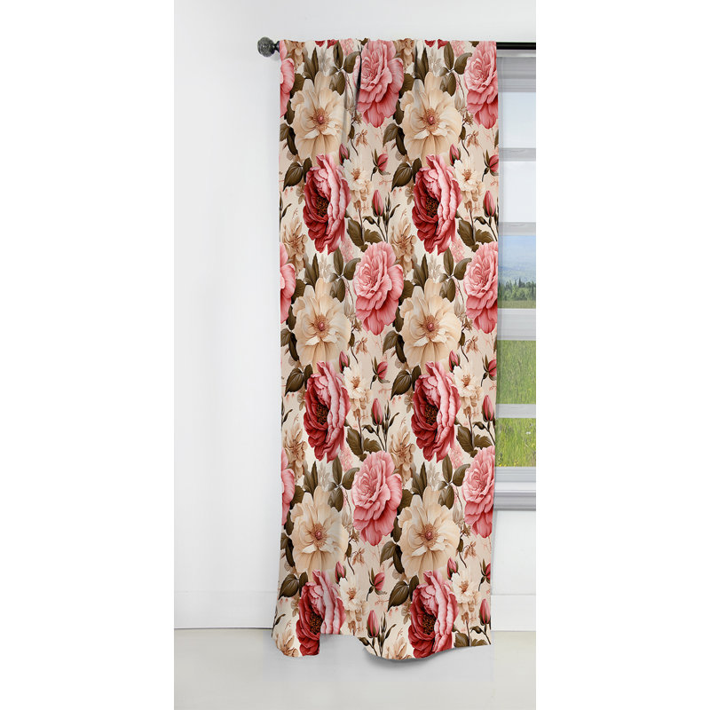 Rosamaria - Damask Curtain - Blackout Damask Curtain - 1 Panels, 52" W x 84" L