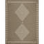 Machine Washable, Non Slip Jute Boho Area Rug Beige/Ivory-1982233184