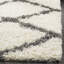 Tapis en polypropylène ivoire / gris foncé Alonnah-1380208805
