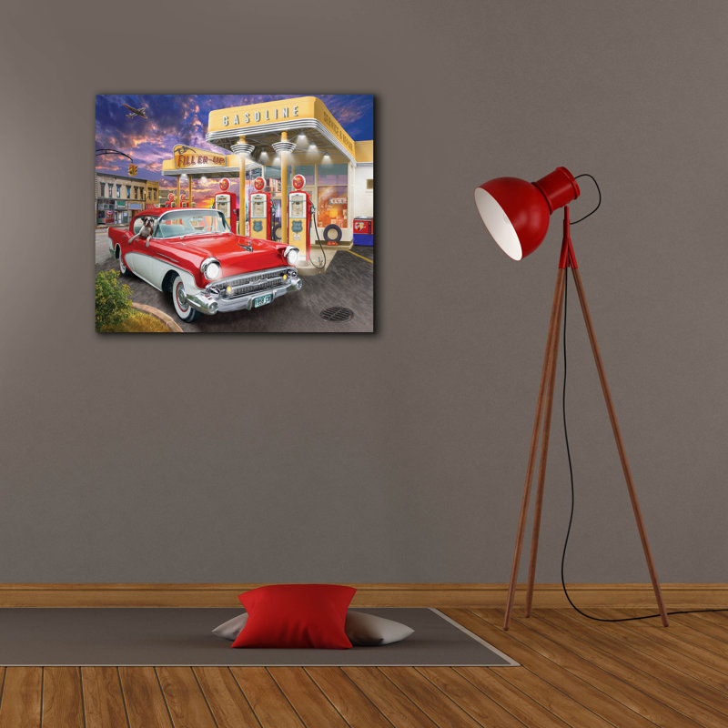 «Filler Up» par Bigelow, illustrations sur toile, H 26 po x l 30 po x P 1,5 po