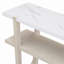 Console étroite avec plateau en marbre et tablette ouverte pour le vestibule-2126662171