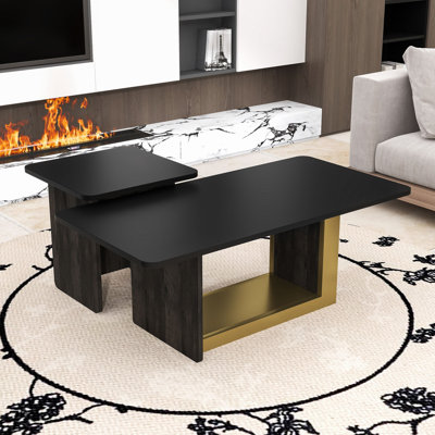 Table basse élégante - Design carré élégant, tables polyvalentes