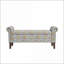 Repose-pieds avec rangement, polyester Bonsai traditionnel floral Conrad | Salon, chambre à coucher, vestibule | Brun foncé | Bois