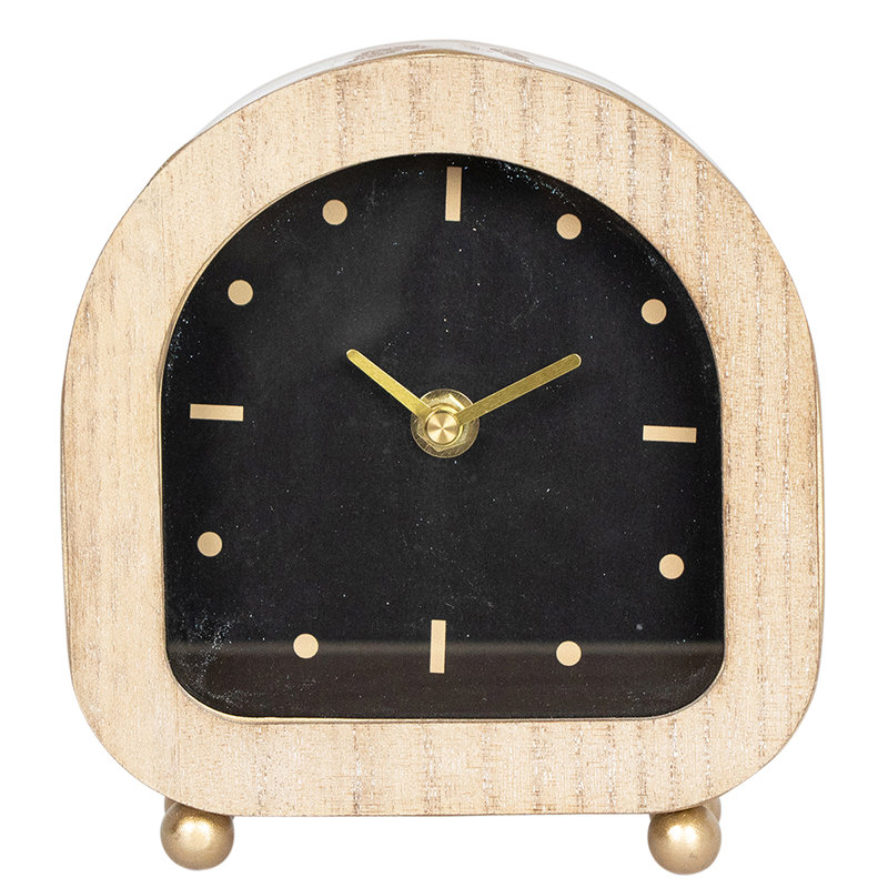 Dusek Analogue Tabletop Clock, Grey