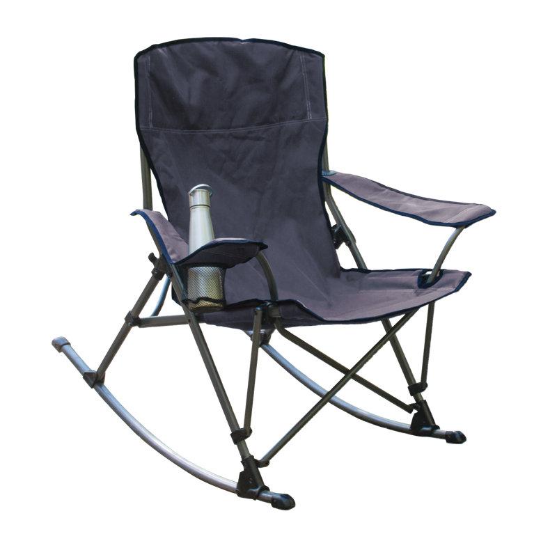 Chaise berçante d'extérieur Izael Camp & Go, Acier