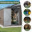 8 ft.W x 6 ft.D Outdoor Metal Lean To Storage Shed