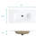 White Ceramic Basin, Seamless Construction, Long - Lasting Integrated Construction