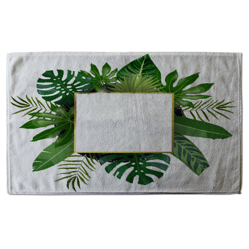 Cotton Floral Waffle Kitchen Towel
