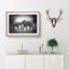 Elephants Crossing Paths in Abstract - Picture Frame Painting Print on MDF-55725554-55725557