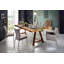 Huckleberry Solid Wood Top Metal Base Dining Table-665143974-665143972
