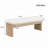 Sandy Rubberwood Bench With Soft Cushion Seat
