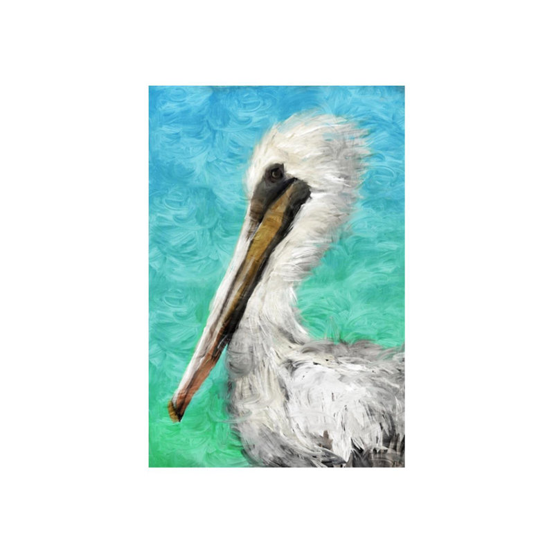 Pelican par Emma Brooks - Peinture, Extérieur, H 54 po x l 36 po x P 1,5 po