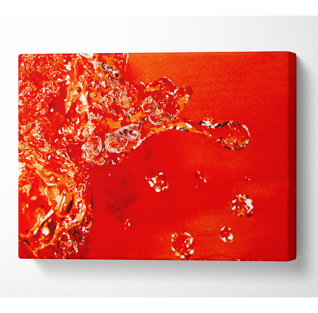 Orange Water Splash - Drucken