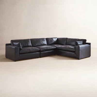Aberdeen Top Grain Leather Modular Sectional
