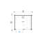 Lasita Alex 10 x 8.5 Ft. Premium Log Cabin With Tempered Double Glazing (44mm)-634900320