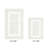 Broshous Premium 100% Cotton 2370 GSM 2-Piece Bath Rug Set, Ultra Plush Tufted Bathroom Mats, Super Absorbent OEKO-TEX® Certified, Reversible, Machine Washable, Spa-Like Comfort, Ivory/White-542315528-601390761